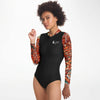 pose - Combi surf manches longues MITI caraco Gorgone Couleurs Lagon