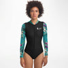 av - Combi surf manches longues MITI caraco Orchidees Turquoise II Couleurs Lagon