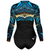 dos 3d - Combi surf manches longues MITI caraco Benitier II Couleurs Lagon