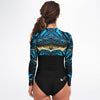 dos - Combi surf manches longues MITI caraco Benitier II Couleurs Lagon