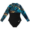 dos a plat - Combi surf manches longues MITI caraco Benitier Couleurs Lagon