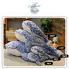 Couleurs Lagon - Jouet Peluche Oreiller Baleine Bleu 3D 50-110cm - tailles cm