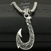 présentation Luxe - Pendentif Vintage Argent s925 Hameçon Viking Ocean