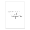 texte NATURE - Toile impression d'art bleu océan blanc beige apnée dauphin requin - Couleurs Lagon
