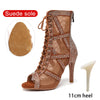 nubuck marron 11 styletto - Chaussures de Danse Latine à Talons Hauts – Modèle LUNA II Strass Styletto Noir - Couleurs Lagon