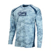 camo gris bleu - Couleurs Lagon - Chemise de Pêche Respirante Lycra Manches Longues UV50+ CAMOUFLAGE OCEAN PELAGIC