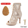 nubuck blanc 7 styletto - Chaussures de Danse Latine à Talons Hauts – Modèle LUNA II Strass Styletto Noir - Couleurs Lagon