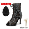 nubuck noir 9.5 styletto - Chaussures de Danse Latine à Talons Hauts – Modèle LUNA II Strass Styletto Noir - Couleurs Lagon