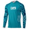 Jerseys de Pêche à Capuche Lycra Manches Longues Respirant UV50+ LAGON PELAGIC turquoise