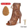 nubuck marron 7 styletto - Chaussures de Danse Latine à Talons Hauts – Modèle LUNA II Strass Styletto Noir - Couleurs Lagon