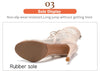 semelle professionelle - Chaussures de Danse Latine à Talons Hauts – Modèle LUNA II Brillant Outdoor - Couleurs Lagon