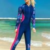 avant droit rose - Combinaison Intégrale Lycra Rashguard Manche Longue UPF50 FLUO - Couleurs Lagon