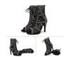 noir - Chaussures de Danse Latine à Talons Hauts – Modèle LUNA II Strass Styletto Noir - Couleurs Lagon