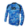 camo outremer - Couleurs Lagon - Chemise de Pêche Respirante Lycra Manches Longues UV50+ CAMOUFLAGE OCEAN PELAGIC