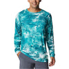 Couleurs Lagon - Chemise de Pêche Respirante Lycra Manches Longues UV50+ COLUMBIA PFG GT - bleu glacier