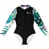 avant a plat - Combi surf manches longues MITI caraco Orchidees Couleurs Lagon