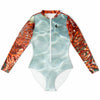 av a plat - Combi surf manches longues MITI caraco Gorgones II Couleurs Lagon
