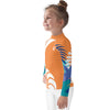 gauche - Lycra Manche Longue UPF50 Enfant 2-7 Orange - Couleurs Lagon