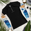 dos a plat - Lycra Compression Homme UV50+ NOIR Manchette Ocean - Couleurs Lagon