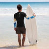 dos plage surf - Lycra Compression Homme UV50+ NOIR Manchette Ocean - Couleurs Lagon