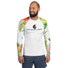 Couleurs Lagon - Lycra Rashguard Homme UV50+ BLANC FLORALE HIBISCUS II