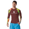 Couleurs Lagon - Lycra Rashguard Homme UV50+ TERRE FLORALE HIBISCUS II