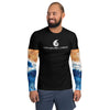 avant - Lycra Compression Homme UV50+ NOIR Manchette Ocean - Couleurs Lagon