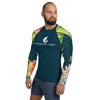 Couleurs Lagon - Lycra Rashguard Homme UV50+ SAPIN FLORALE HIBISCUS II