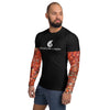 av G - Lycra Compression Homme UV50+ NOIR Manchette Gorgone Rouge - Couleurs Lagon