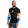 avant G - Lycra Compression Homme UV50+ NOIR Manchette Ocean - Couleurs Lagon
