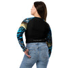 dos en jeans - Crop Top Lycra Femme Manche Longue Recyclé SPF50 Béniter Bleu - Couleurs Lagon