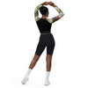 dos & shorty - Crop Top Lycra Femme Manche Longue Recyclé SPF50 Marron Sable Coquillage - Couleurs Lagon