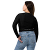 dos et jean - Crop Top Lycra Femme Manche Longue Recyclé SPF50 Noir - Couleurs Lagon