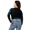 dos et jean - Crop Top Lycra Femme Manche Longue Recyclé SPF50 Benitier Bleu 2 - Couleurs Lagon