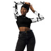 avant jeans - Lycra MITI Crop Top Femme Caraco Recyclé UV50 Nautile Blanc - Couleurs Lagon