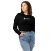 avant et jean - Crop Top Lycra Femme Manche Longue Recyclé SPF50 Noir - Couleurs Lagon