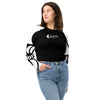 avant & jean - Crop Top Lycra Femme Manche Longue Recyclé SPF50 Nautile Blanc - Couleurs Lagon