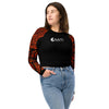 avant jean - Crop Top Lycra Femme Manche Longue Recyclé SPF50 Gorgone Rouge 2 - Couleurs Lagon