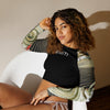 avant - Crop Top Lycra Femme Manche Longue Recyclé SPF50 Marron Sable Coquillage - Couleurs Lagon