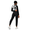 dos et jean noir - Crop Top Lycra Femme Manche Longue Recyclé SPF50 Nautile Blanc 2 - Couleurs Lagon
