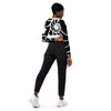 dos et jeans - Lycra MITI Crop Top Femme Caraco Recyclé UV50 Nautile Noir Ed Spe - Couleurs Lagon