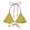 a plat interieur doublure colorée - Haut de bikini éco-responsable rembourré UPF50+ Sable Coquillage Marron - Couleurs Lagon