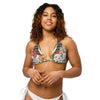 avant - Haut de bikini éco-responsable rembourré UPF50+ Sable Coquillage Marron - Couleurs Lagon