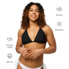 caracteristiques - Haut de bikini éco-responsable rembourré UPF50+ Noir - Couleurs Lagon