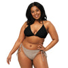 avant grande taille - Haut de bikini éco-responsable rembourré UPF50+ Noir - Couleurs Lagon