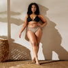 avant grande taille - Haut de bikini éco-responsable rembourré UPF50+ Noir - Couleurs Lagon