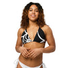 avant - Haut de bikini éco-responsable rembourré UPF50+ Noir Nautile - Couleurs Lagon