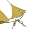 gros plan intérieur et coutures - Haut de bikini éco-responsable rembourré UPF50+ Sable Coquillage Marron - Couleurs Lagon