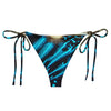 dos a plat -Bas de Bikini String Doublé Banane Recyclé UPF50+ Bénitier Bleu 2 - Couleurs Lagon