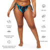 caracteristiques - Bas de Bikini String Doublé Banane Recyclé UPF50+ Bénitier Bleu 3 - Couleurs Lagon